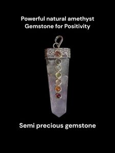 Amethyst Gemstone Crystal Pendent