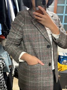 Plaid Blazer - Classic Style