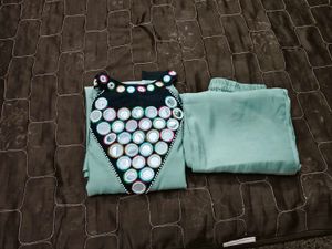 New stylish green cord set for women in XXL size