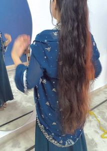 sarara blouse and sarg 3 pics totally hand work