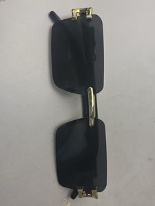 Stylish Black Sunglasses with Gold Accents