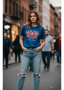 GAP Blue Crew Neck T-shirt