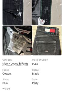 Tommy Hilfiger Black Denim Jeans