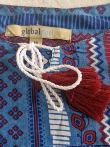 Boho Blue Printed Kurta