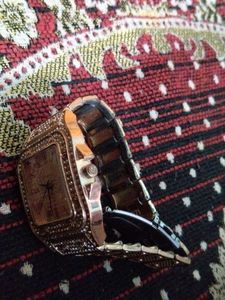 Blinged Out Square Watch