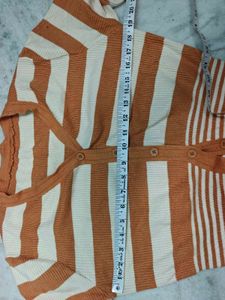 Retro Striped Cardigan