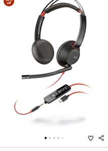 Black Over-Ear Headset with Mic