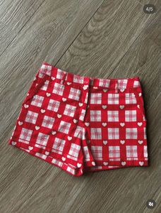 Red Gingham Heart Print Co-ord Set
