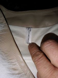 White Furry Vest with Bow Details
