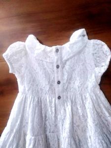 Cute White Lace Baby Dress