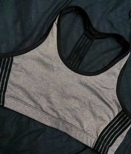 Grey Sports Bra -Enamor