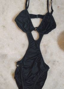 Stylish Black Monokini Swimsuit
