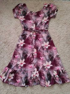 Floral Print Midi Dress