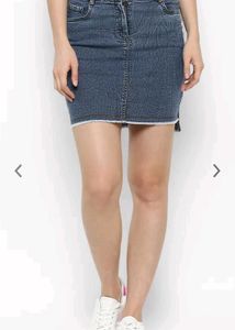 Women's Blue Denim Mini Skirt