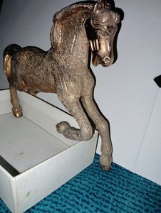1kg RARE Aluminum Metal Horse Golden Colour