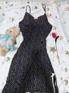Cute Dotted Spaghetti Strap Dress