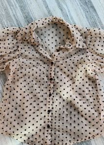 Polka Dot Sheer Top