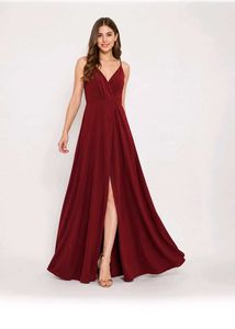 Elegant Red Maxi Dress