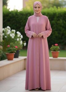 ✨Dubai Imported Mauve Open Abaya