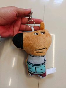 Cute Dog Plush Keychain