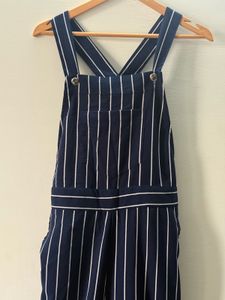 Striped Navy Blue Jumpsuit