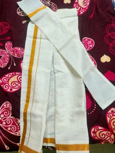 Cute Peach Kids Shirt and vastram set