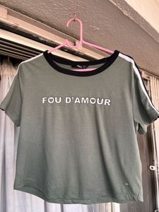Olive Green Graphic Tee