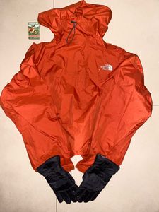 The North Face Orange Jacket &amp; Gloves