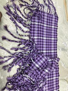 Purple Houndstooth Scarf