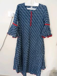 Blue And White Printed Yash Gallery Kurta