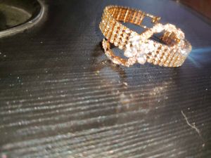 Rose Gold CZ Heart Bracelet