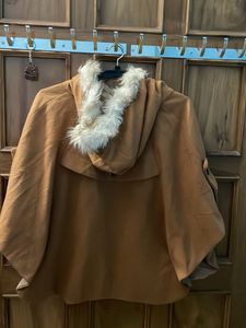 Cozy Fur Lined Cape Jacket