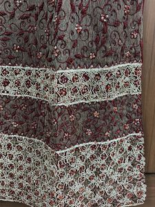 Embellished Maroon Kurta &amp; Pants