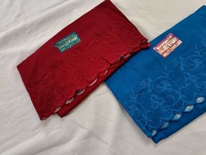 Roopmathi Dress Material - Red & Blue aadi offer
