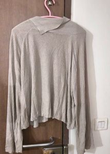 Ribbed Knit Long Sleeve Top