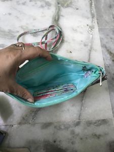 Floral Print Clutch Bag