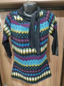Stylish Semi Winter Stretchable Top