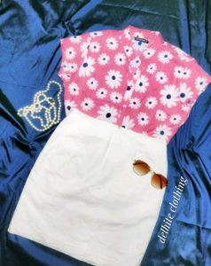 Pink Shirt Printed