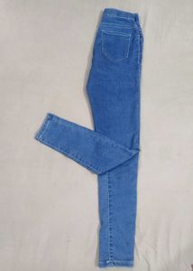 Women's Light Blue Skinny Fit Jeans – Soft &amp; Styli