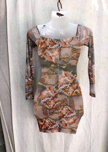 Mesh Off-Shoulder "Renaissance" Mini Dress