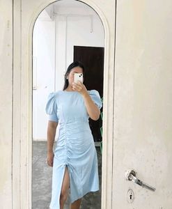 Chic Ruched Midi Dress