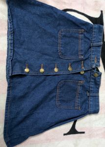 Classic Blue Denim mini skirt