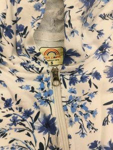 Floral Zip-Up Hoodie