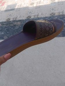 Stylish Purple Flat Sandals