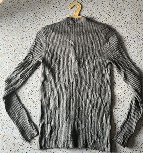 Grey Knitted Cardigan