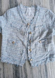 Chic Tweed Cropped Jacket