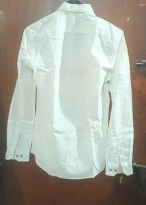 Shirt At Good Condition White FULL SLEEVE COTTON