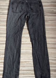 Grey Wash Straight Leg Jeans