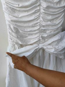 white mermaid gown 🕊️