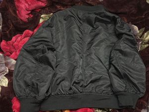 Bershka Classic Black Bomber Jacket